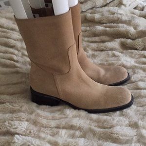 Barely worn Nine West suede “NW Battalion” boots.